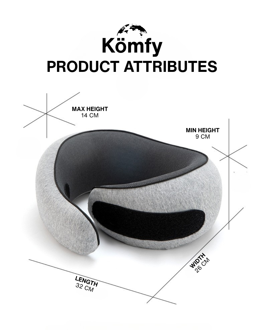 Kömfy Flex - Travel Neck Pillow